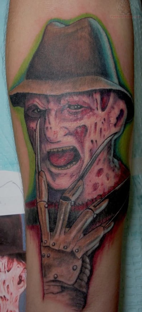 Freddy Krueger Tattoo On Arm